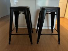 Lot de 2 authentiques tabourets H de Tolix