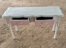 Console 2 tiroirs 1900 pieds tournés 