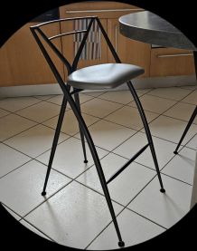 4 Tabourets de bar Yamakado pliant