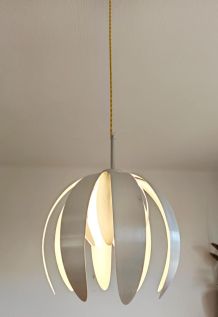 Suspension métal brossé style space age vintage 