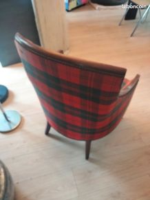 Bergère à motif écossais