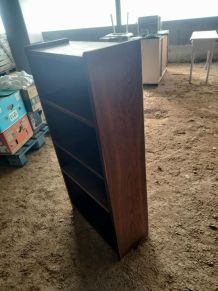 Bibliothèque vintage chêne massif 