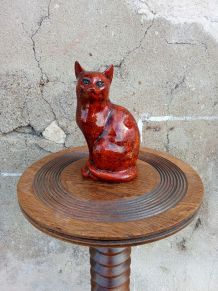Figurine chat finition laque