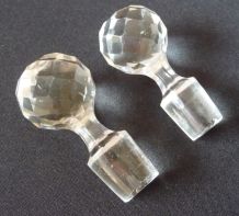 Vintage, années 50 - 2 bouchons pour carafe ancienne