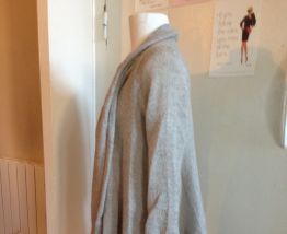 Gilet a frange beige. 