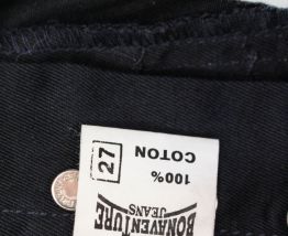 short taille haute noir vintage