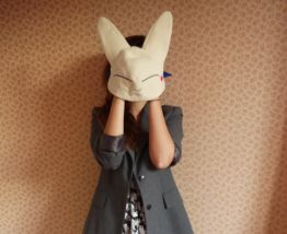 Bonnet adulte lapin beige Kodocha babbit