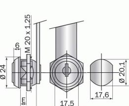 Serrure avec came coudée Barillet 1160A variées Ronis 