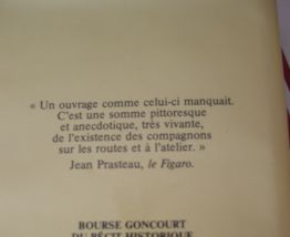 Vie et Traditions des Compagnons du Tour de France