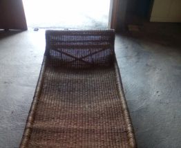 solarium chaise longue en rotin/bambou