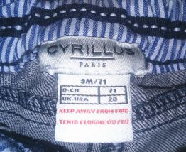 Jean cyrillus, 12 mois