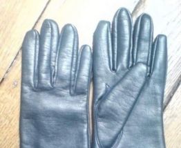Superbes gants neufs bleu pétrole 7 1/2 femme 