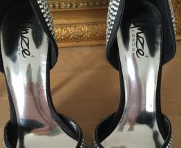 Escarpins noirs / strass