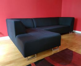 Canapé angle tissu