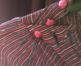 Robe vintage comme neuve rayée