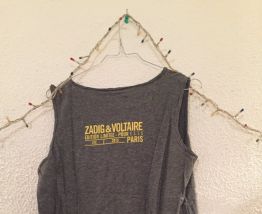 Débardeur "Rebelle" Gris Zadig&amp;Voltaire