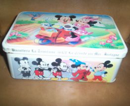 BOITE métal tole ancienne vintage disney 
