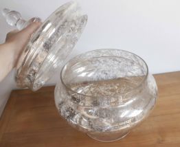 grosse bonbonnière en verre