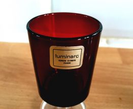 Série complète de 6 verres Suede vintage Luminarc 70