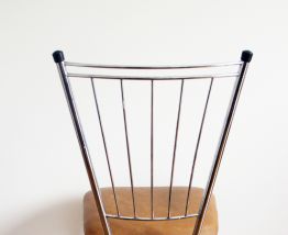 Lot 3 Chaises scandinave métal années 70