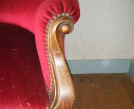 Canapé d'époque Louis Philippe Noyer