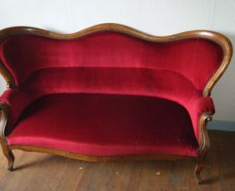 Canapé d'époque Louis Philippe Noyer