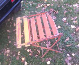 chaise ancienne pliante