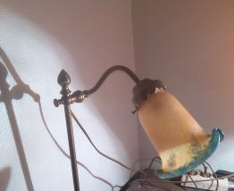lampe pate de verre.
