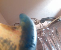 lampe pate de verre.