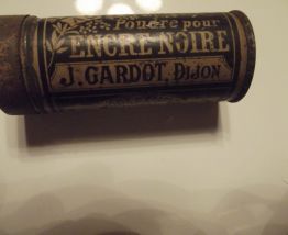 lot boites anciennes métal japy et encre noire