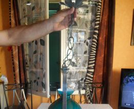 lustre en fer forgé