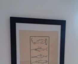 Broderie planche naturaliste Sur toile de Lin