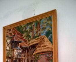 Grande tapisserie canevas encadrée