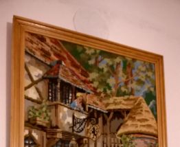 Grande tapisserie canevas encadrée
