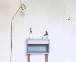 Chevet vintage table de nuit relooké