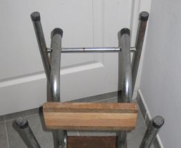 TABOURET ESCABEAU FORMICA VINTAGE ANNEES 60 70