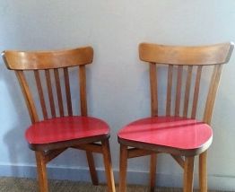 Paire de chaises bistrot Luterma 50/60's