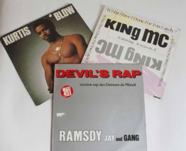 lot vinyles Ramsdy jay and gang, King MC, Kurtis Blow