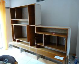 important buffet living enfilade, design scandinave vintage fin 1960/deb 1970