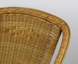 Fauteuil en rotin et osier tressé pour enfant