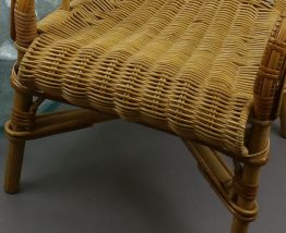 Fauteuil en rotin et osier tressé pour enfant