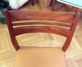 Chaise scandinave en teck vintage années 60