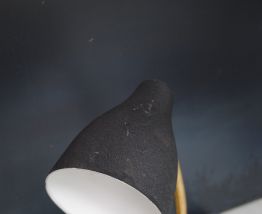 Lampe bureau cocotte noir vintage