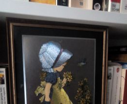 Cadre Sarah Kay - vintage années 80