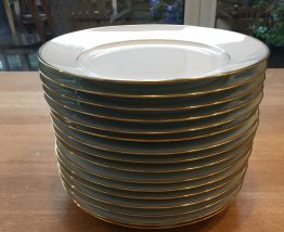 Lot 12 assiettes plates HAVILAND Limoges