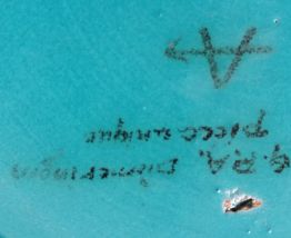 très beau plat décor coq