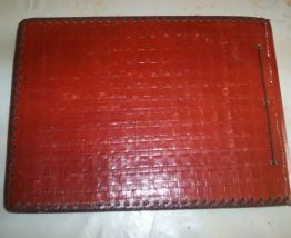 ANCIEN ALBUM CUIR RELIEF POUR PHOTOGRAPHIE