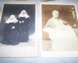 LOT PHOTOGRAPHIES FIN 1890 CLERGE PRETRE ETC ..