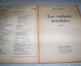 roman ancien les enfants terribles de jean Cocteau 