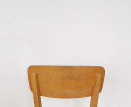 Chaise vintage 70's aux pieds compas design scandinave